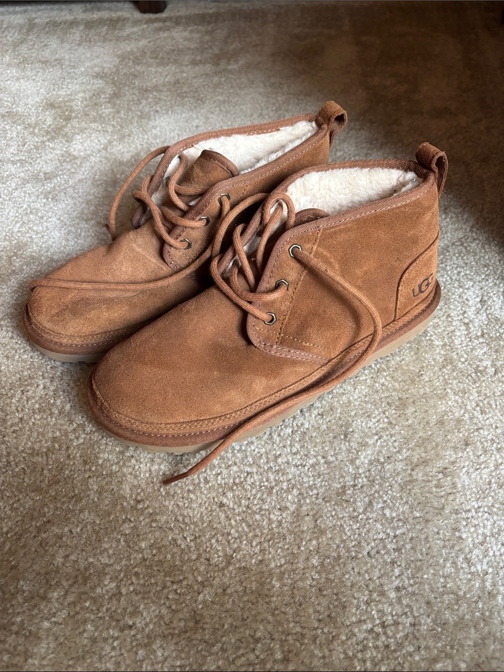 UGG Women’s Chestnut Suede Shearling-Lined Chukka Boots